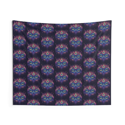 Psychedelic Eye Tapestry - Vibrant, Trippy Wall Hanging