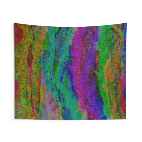 Colorful Trippy Liquid Art Glitch RGB Tapestry
