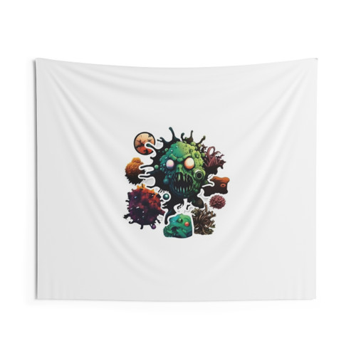 Trippy Alien Tapestry Wall Art