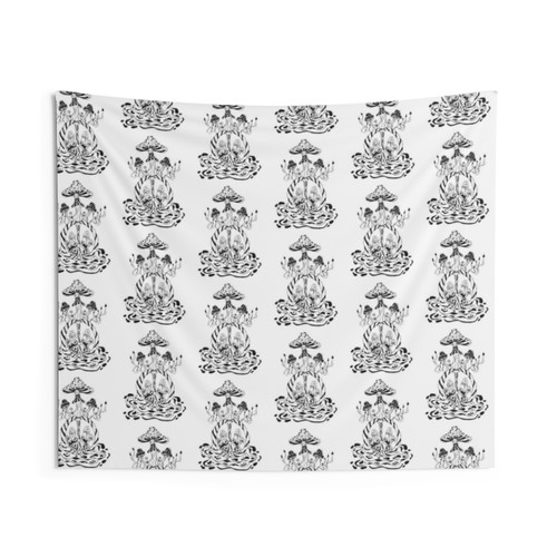 Psychedelic Mushroom Tapestry - Trippy Nature Art