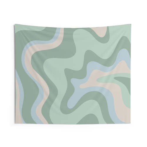 Retro abstract pastel tapestry