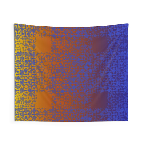 Vibrant Refraction Multicolored Abstract Tapestry Wall Hanging