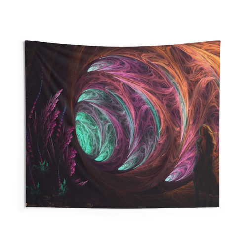 Alice in Wonderland Fractal Tapestry - Toward The Light