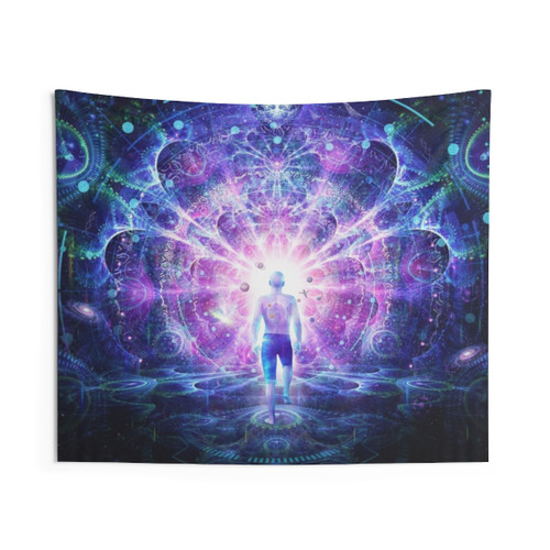 Conscious Self Psychedelic Tapestry by Cameron Gray