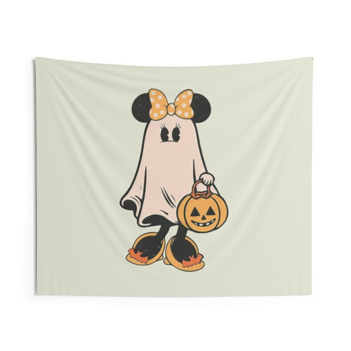 Spooky Halloween Pumpkin Tapestry