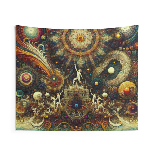 Psychedelic Hieronymus Bosch Inspired Tapestry
