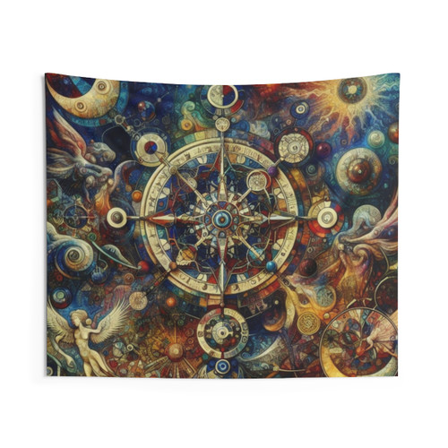 Psychedelic Hieronymus Bosch Inspired Tapestry