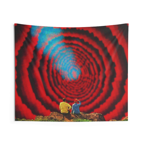 Vintage Surreal Helical Homogeneity Tapestry