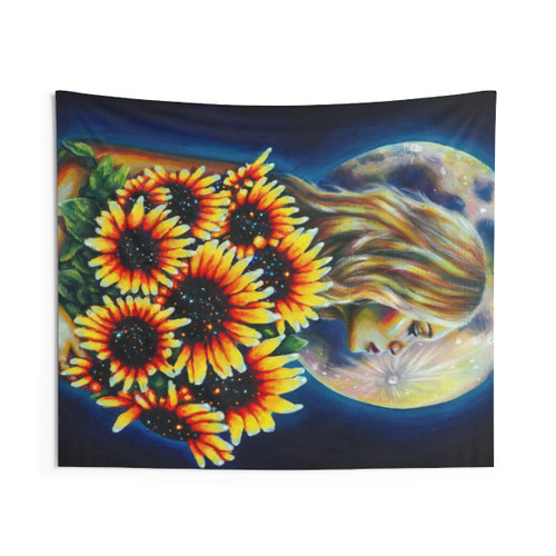 Surreal She Brought the Sun Tapestry