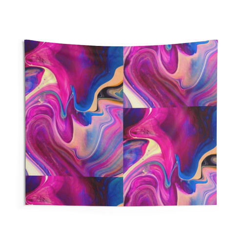 Abstract Tapestry Wall Hanging - Vibrant, Trippy Home Decor