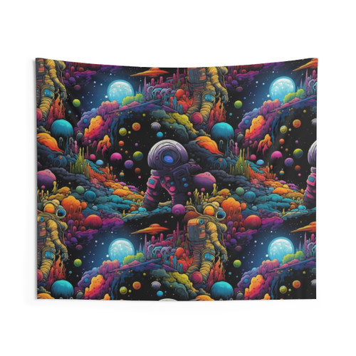 Psilocybin Psychonaut Tapestry - Visionary Psychedelic Art