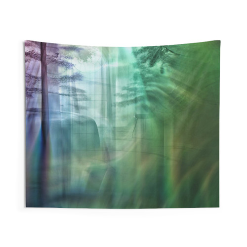 Psychedelic Forest Mind Tapestry Wall Hanging