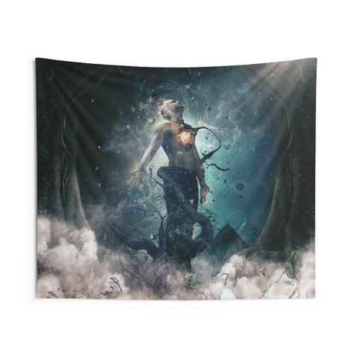 Ascension Fantasy Tapestry: Surreal Contemporary Wall Art