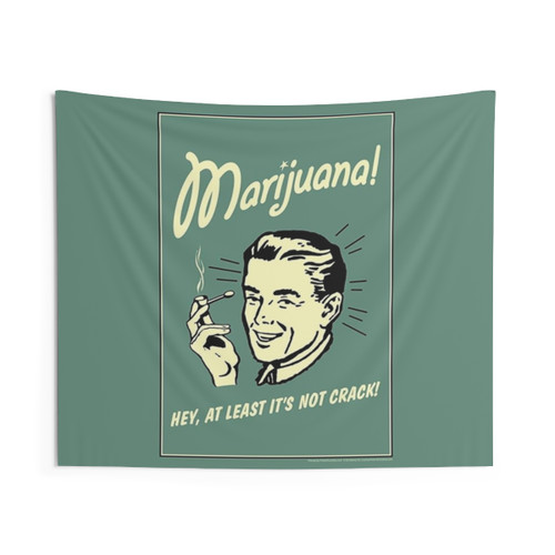 Trippy Marijuana Tapestry Wall Art