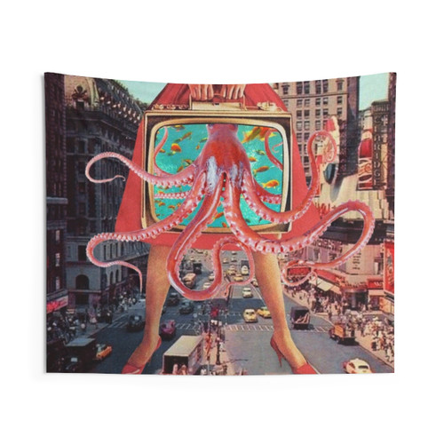 Mystical Octopus Tapestry Wall Art