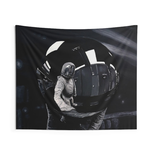 Trippy Space Astronaut Tapestry