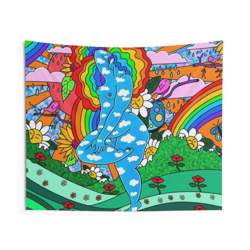 Existential Romance Floral Tapestry