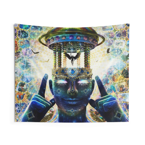 Arise Psychedelic Tapestry by Artist Louis Dyer