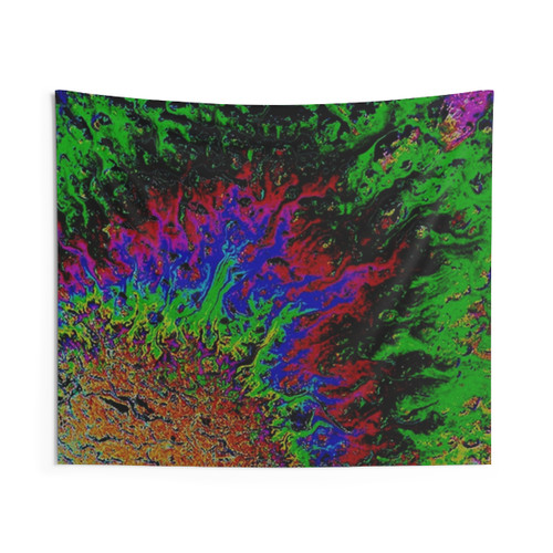 Psychedelic Acid Spill Tapestry