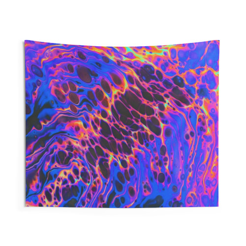 Psychedelic Fluid Art Tapestry - Another One, Another Planet