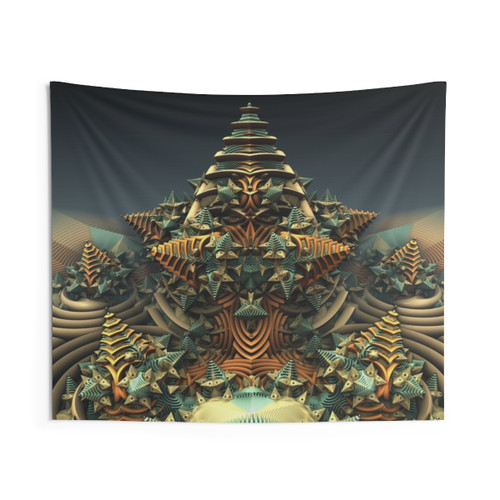 Fractal Mandelbulb Manafold Art Tapestry