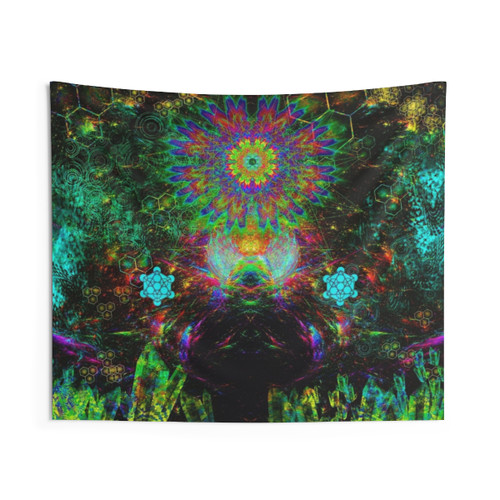 Meditating Warlock Tapestry - Discordant Dreams