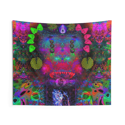 Psychedelic Rangda's Way Tapestry