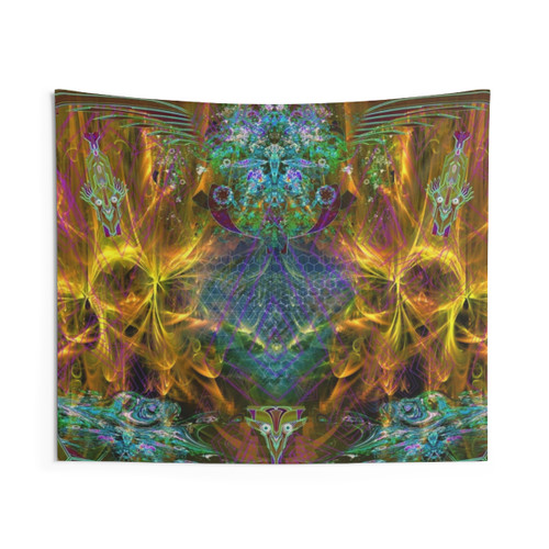Extraterrestrial Palace 7 Tapestry - Abstract Psychedelic Art