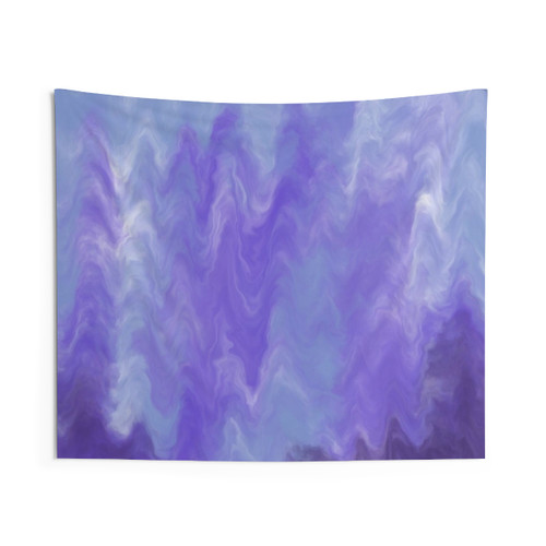 Indigo and Periwinkle Blend Tie Dye Tapestry