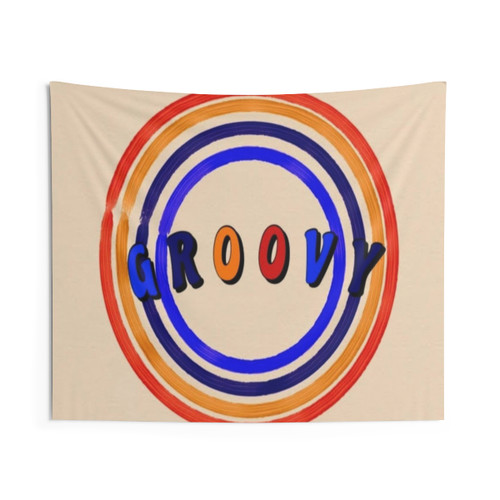 Groovy 70s Tapestry Wall Hanging