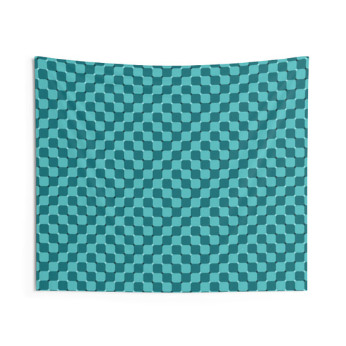 Geometric Trippy Ocean Tapestry