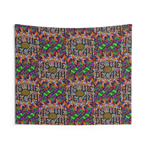 Psychedelic Logo Tapestry - Colorful Trippy Wall Hanging