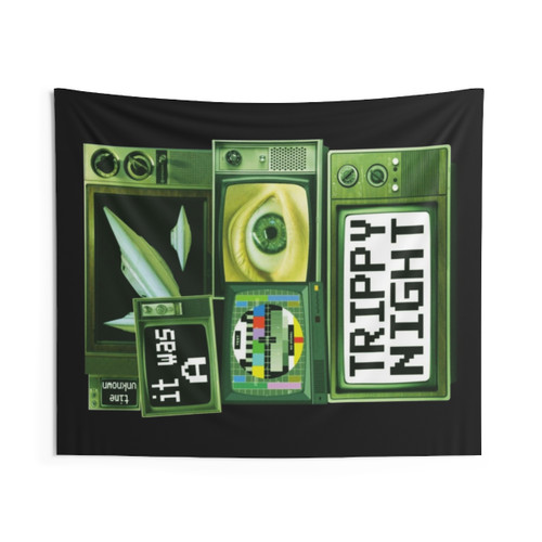 Trippy Night Psychedelic Tapestry