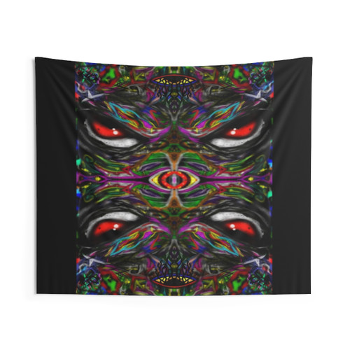 Vibrant Evil Eyes Tapestry