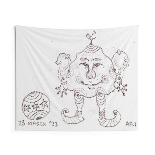 Forest Goblin Tapestry - Surreal Fantasy Artwork