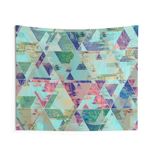 Geometric Trippy Triangles Tapestry