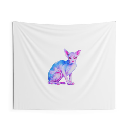 Sphynx Cat Psychedelic Tapestry