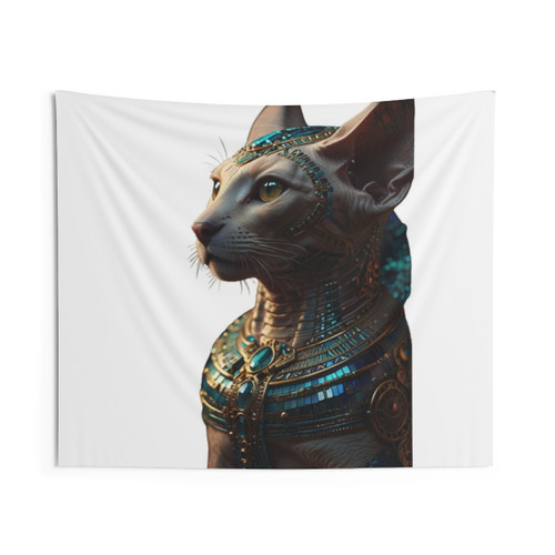 Psychedelic Sphynx Cat Tapestry