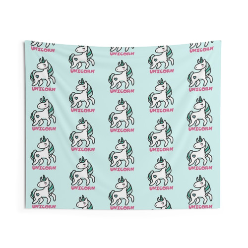 Colorful Unicorn Kids Tapestry