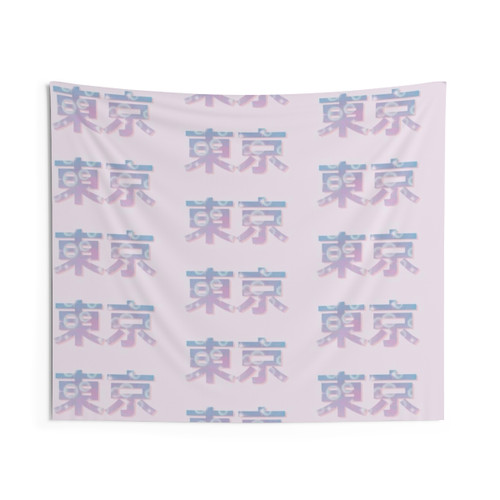 Kawaii Tokyo-inspired tapestry wall hanging