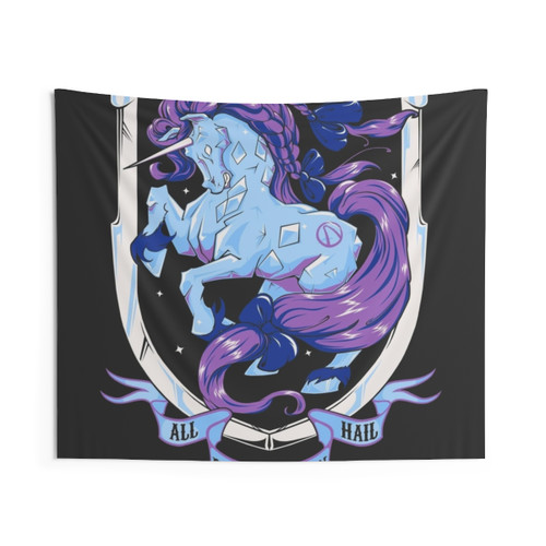 Diamond Monarch Tapestry featuring a majestic unicorn