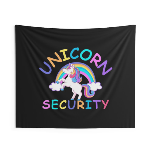 Halloween Unicorn Security Tapestry