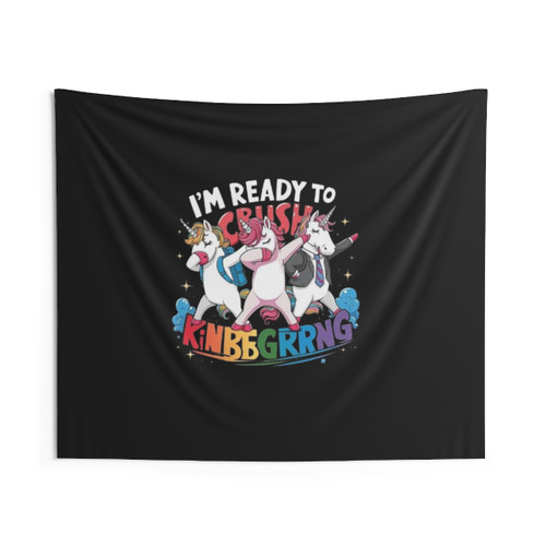 Unicorn Power Trio Kindergarten Tapestry