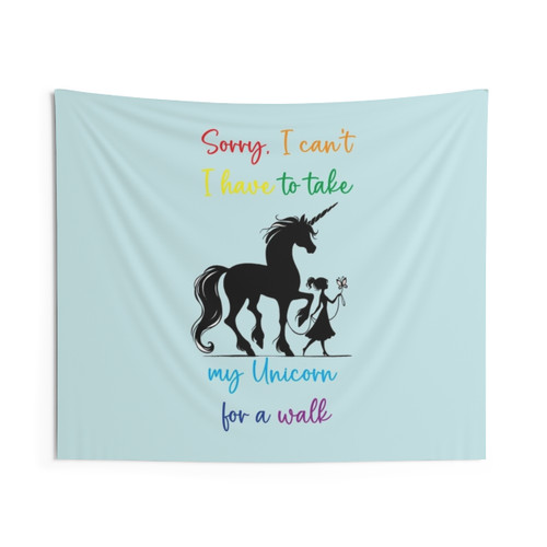 Unicorn Tapestry: Walking With a Unicorn Excuse Idea Wall Art