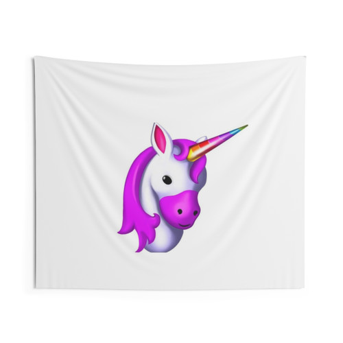 Mystic Unicorn Portrait Tapestry - Magical Fantasy Wall Hanging
