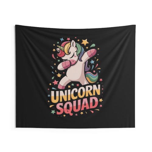 Magical Unicorn Squad Tapestry - Colorful, Whimsical Wall Hanging