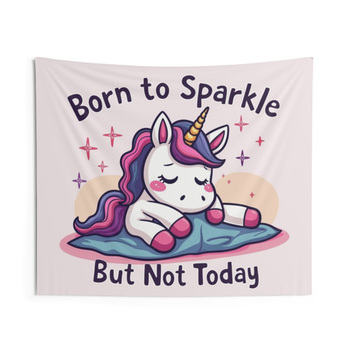 Procrastinator Unicorn Tapestry