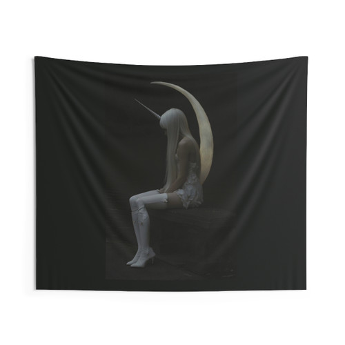 Magical Unicorn Girl Tapestry