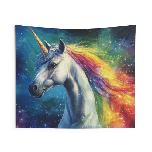 Colorful Unicorn Tapestry