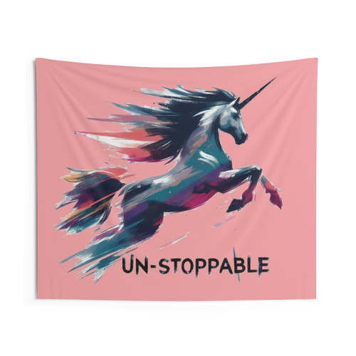 Fierce and Badass Unicorn Tapestry
